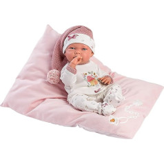 Llorens 1073880 Nica Nana with Blue Eyes Baby Doll with Vinyl Body with Cuddly Cushion 40 cm