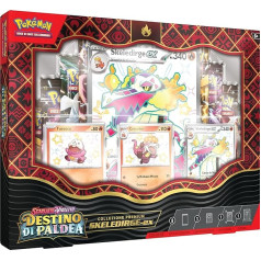 Pokémon 290-60459 Skeledirge-ex Premium Collection of the Scarlet and Violet Fate of Paldea Expansion (3 hologrāfiskās reklāmas kartes, 1 milzu karte un 8 paplašinājuma komplekti)