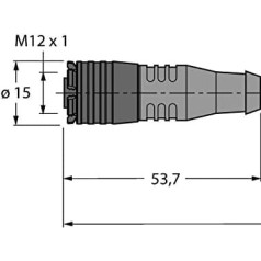 Turck 6628011-RKC4Q-5/TXL,Aktuator-/Sensorleit./PUR Schnellverschluss-Anschlussleit.