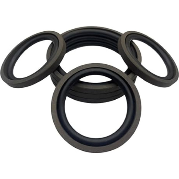 Lūpu blīves Ringwelle mit kombiniertem Dichtring, Kolbenstangen-Öldichtung, hochtemperaturbeständig, STD 4,2/6,3/8,1 mm, verschleißfester O-Ring Radiālās blīves Rotācijas blīves (Izmērs : 125X104X8.1mm10gab)