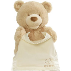 GUND Peek-A-Boo Teddy Bear Animated Stuffed Animal Pliush 11,5 collas