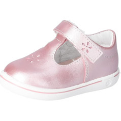 RICOSTA Baby Girl Winona Strappy Ballet Flats, pirmieji vaikiški batai, WMS:Medium, laisvas vidpadis, užsegami balerinai, šlepetės, Rose (311), EU 21, rose