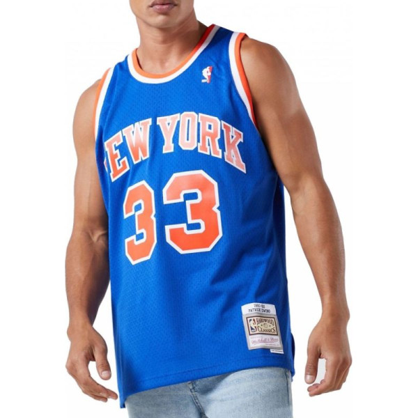 Mitchell & Ness NBA Swingman krekls New York Knicks Patric Ewing SMJYGS18186-NYKROYA91PEW / L