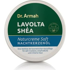 LAVOLTA Dabīgs 100% šī sviesta krēms 150 ml ar vakara prīmulas eļļu un E vitamīnu, dabīgs krēms sejas un ķermeņa sausai un problemātiskai ādai - vegānisks, bez smaržvielām un aromāta