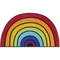 mazgāt+žāvēt Paklājs apaļš Rainbow 50 x 85 cm Mazgājams lietošanai iekštelpās un ārpus telpām