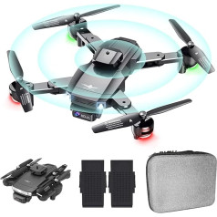 OBEST dronas su 4K kamera, sulankstomas RC kvadrokopteris su FPV tiesiogine transliacija, 360° kliūčių išvengimo funkcija, aukščio išlaikymas, 24-30 minučių skrydžio laikas, 3D apsisukimas, režimas be galvos, mini dronas vaikams