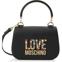 Love Moschino Dāmu melna rokassoma, melna, melna, melna