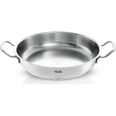 Fissler Original Profi Collection nerūsējošā tērauda servīzes diametrs 28 cm 3,0 litri apaļais cepamais trauks ar augstu malu, bez pārklājuma, indukcija