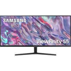 Samsung ViewFinity S50C monitors S34C500GAU 34 collu VA panelis Ultra WQHD izšķirtspēja Eco Saving Plus AMD Freesync HDR10 5 ms reakcijas laiks 100 Hz atjaunināšanas frekvence Melns