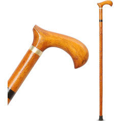 NEXTVJN Koka Derby Handle Walking Stick Handmade Unfolding Classic Sticks - Handmade Wooden Stick Ergonomisks Handle 38 