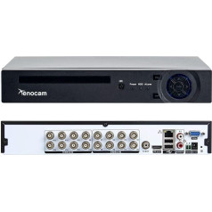 Xenocam 16CH 1080N Hybrid 5-in-1 AHD DVR (1080P NVR+1080N AHD+960H Analog+TVI+CVI) Standalone DVR CCTV Uzraudzības sistēma Video reģistrators Kustības atklāšana