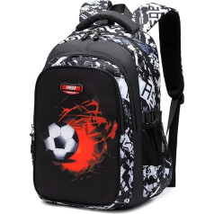 Asge School Backpack Boys Teenagers School Bags Girls Satchel Ergonomisks Bērnu mugursomas Futbola Print School Bag for 8 10 14 Years School Bags for Boys Waterproof School Bag Large for School,