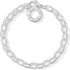 Thomas Sabo Charm Club X0032-001-12 Moteriška apyrankė su pakabuku iš 925 prabos sidabro