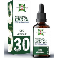 Bio Cbd Öl 30% MyVitalityPlus - Premium Produkt mit 3000mg Cannabidiol - Bio CBD Tropfen 30% - 10ml