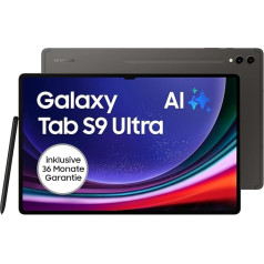 Samsung Galaxy Tab S9 Ultra Android planšetdators, Wi-Fi, 256GB/12GB RAM, MicroSD kartes slots, iekļauts S Pen, Simlock bez līguma, grafīts