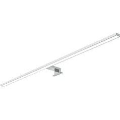 kalb | 100 cm LED vannas istabas spoguļlampa Spoguļlampa Spoguļstikla gaisma 230 V sudrabaini pelēka, silti balta