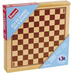 Jeujura J8133 Schachspiel-Set in Holzbox, Mehrfarbig