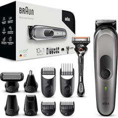 Braun Multi-Grooming Kit 7 MGK7920 10-in-1 Beard Trimmer and Hair Trimmer for Men, Face, Head and Body Hair
