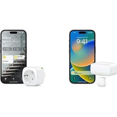 Eve Energy (Matter) Smart Socket Door & Window (Matter) - Vieds kontakta sensors durvīm un logiem, Matter pār diegu, darbojas ar Apple Home, Alexa, Google Home, SmartThings