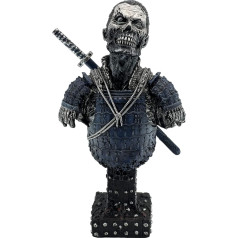 LOOYAR Resin Undead japāņu Samurai Zombie Bust Statue Sculpture Ornaments Mājas Māja Dzīvojamā istaba Veranda dekorēšana Biroja galds T Dāvana