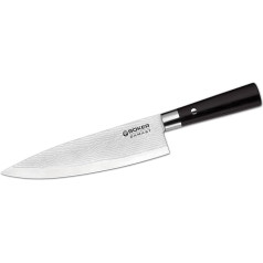 Böker 130421DAM Messer Damast Black Koch Groß, Schwarz, 33,8 cm