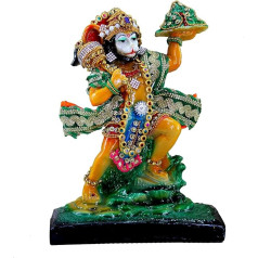 eSplanade sveķu Hanuman Anjaneya Pavan Putra Murti Moorti Idol Statue Skulptūra (8,5 x 6,5 collas)