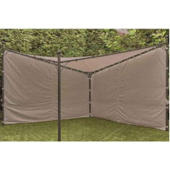 Siena Garden Set of Side Panels for Berlino Gazebo 400 x 400 cm Light Grey