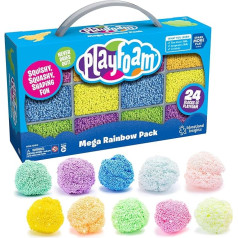 Learning Resources Playfoam Giant Rainbow Set, radoša izklaide, amatniecība, dizains bērniem, 32 Playfoam spilventiņi, lieliski piemēroti mācībām, rotaļu grupām, no 3 gadu vecuma un vecāki