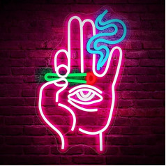 Hand Auge Neon Zeichen Böses Auge Hand Neon Licht Rosa Blau Led Neon Zeichen Wand Dekor Hamsa Neon Zeichen USB Auge Licht Zeichen Schlafzimmer Spielzimmer Home Bar Cafés Party Dekor Geschenk Jungen