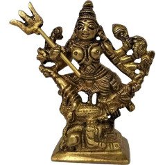 Misiņa statuete Durga Ma: Kali, Parvati vai Adišakti (11586)