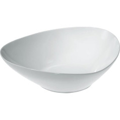 Alessi Colombina Salatschüssel, Porzellan, weiß, 2 x 33 x 4 cm