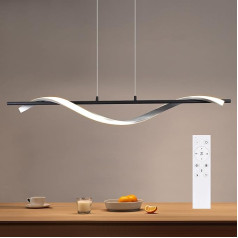 ZMH LED kulonu gaisma ēdamgalds Dimmable Living Room Pendant Lamp Modern Pendant Light 21 W ar tālvadības pulti viļņainā dizainā 150 cm augstuma regulējama lustra ēdamistabai guļamistabai virtuvei