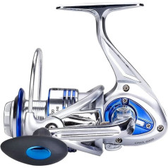 Makšķerēšanas spole Spinner Spinning Makšķerēšanas spoles sālsūdens saldūdens 3000 4000 5000 6000 7000 spoles Ultra Smooth Jaudīgs Jaudīgs Forele Bass Carp Gear Nerūsējošā tērauda lodīšu gultnis Metāla korpuss