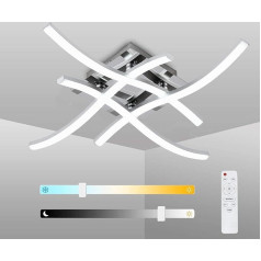 ANTOPY LED griestu gaisma 24 W izliekta dizaina griestu gaisma ar tālvadības pulti, 2000 lm, 3000 K 4000 K 6000 K, 4 iebūvētas LED shēmas plāksnes dzīvojamai istabai, guļamistabai, gaitenim, gaitenim, birojam, virtuvei