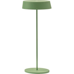 Inemuri Portatīva bezvadu uzlādējama LED galda lampa ar USB Touch Dimmable IP54 iekštelpu/āra H 38cm 2.2W siltā gaisma 2700K 12 stundu autonomija (Green Apple)