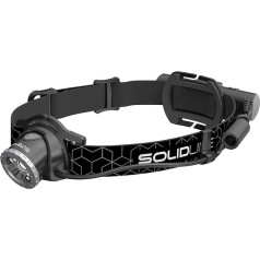 Solidline SH6R, īpaši spilgts LED lukturis, fokusējams, uzlādējams, 600 lūmeni, 300 metru gaismas diapazons, 50 stundu apgaismojuma laiks, komplektā ietilpst akumulators, peldošā uzlādes sistēma un USB kabelis, iepakojumā 1 gab.