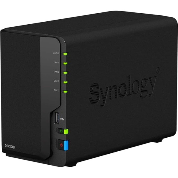 Synology DS220+ 2-Bay 8TB Bundle with 2X 4TB HDs