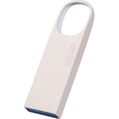 USB Stick 982 GB, Waterproof Memory Stick with Key Fob, 982 GB, Metal Memory Stick, Data Storage, USB Flash Drive for PC/Car/Mac/Laptop