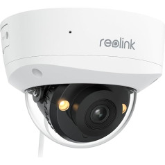 Reolink 4K UHD PoE Überwachungskamera, mit Ik10 Vandalismusschutz, Farbnachtsicht, intelligenter Personen-/Fahrzeug-/Tiererkennung, Zwei-Wege-Audio, Einer schwenkbaren Innenhalterung, RLC-840A