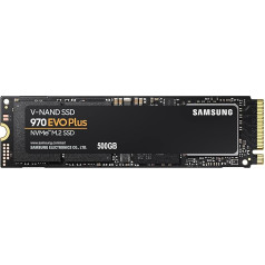 Samsung MZ-V7S500BW SSD 970 EVO Plus 500GB M.2 iekšējais NVMe SSD (līdz 3 500 MB/s)