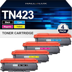 TN423 TN-423 Toneris suderinamas su Brother TN-423 Toner Multipack TN421 TN-421, skirtas Brother MFC-L8690CDW Toneris HL-L8260CDW DCP-L8410CDW HL-L8360CDW (1 juodas, 1 žydras, 1 purpurinis, 1 geltonas, 4 vnt.)