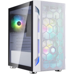 SilverStone Technology SST-FAH1MW-PRO - Игровой компьютерный корпус Fara H1M Micro-ATX с ARGB-подсветкой белый