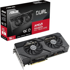 ASUS Dual Radeon RX 7900 GRE OC Edition 16GB GDDR6 Gaming Graphics Card (AMD Radeon RX7900 GRE, PCIe 4.0, 1x HDMI 2.1, 3x DisplayPort 2.1, DUAL-RX7900GRE-O16G)