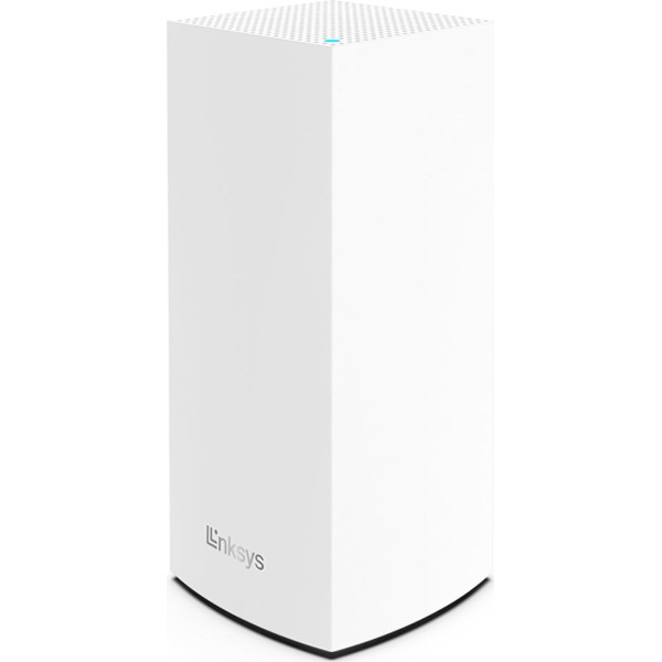 Linksys Velop MX4200 Tri-Band Mesh WiFi 6 System (AX4200) WiFi maršrutētājs ar bezvadu pārklājumu līdz 260 m², 3,5 reizes ātrāks vairāk nekā 40 ierīcēm - iepakojumā 1 gabals, balts