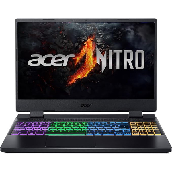 Acer Nitro 5 (AN515-58-794N) Gaming Laptop | 15.6 Inch FHD 144Hz Display | Intel Core i7-12700H | 16 GB RAM | 1 TB SSD | NVIDIA GeForce RTX 4060 | Windows 11 | QWERTZ Keyboard | Black