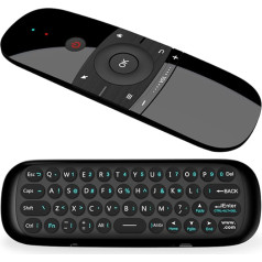 Air Mouse Remote Control with IR Learning Function, 2.4G Air Mouse Remote Control with Keyboard and Mouse Function for Android TV Boxes (Nvidia Shield), Smart TV, Computer, Projector, HTPC, Media Player