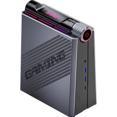 ACEMAGICIAN Mini Gaming PC AMD Ryzen 9 6900HX (up to 4.9 GHz), 32 GB DDR5 512 GB NVME SSD, Micro Desktop Computer with 3 Mode Adjustment, RGB/WIFI6, Bluetooth 5.2, Dual Fan