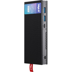 MeLE Mini PC Stick bez ventilatora PCG02 Pro 12. paaudzes Alder Lake - N100 (līdz 3,4 GHz), 8 GB DDR4 RAM 256 GB Galda dators Atbalsta 4K Dual Display / WiFi / BT / Ethernet Mājas Bizness Biroja nozare