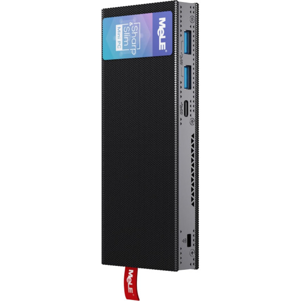 MeLE Mini PC Stick bez ventilatora PCG02 Pro 12. paaudzes Alder Lake - N100 (līdz 3,4 GHz), 8 GB DDR4 RAM 256 GB Galda dators Atbalsta 4K Dual Display / WiFi / BT / Ethernet Mājas Bizness Biroja nozare