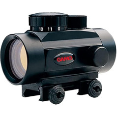 Gamo Quick Shot Red Dot BZ 30mm tālskats - komplektā ietilpst objektīva vāciņi un montāžas sliede. Kad ieslēdzat tālskata slēdzi, tālskata centrā parādās spilgti sarkans/oranžs punkts. Tas ir jūsu mērķis. Tas ir tik vienkārši un ļoti 